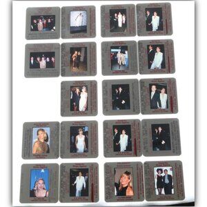 Lot of 19 color mounted slides of Sharon Stone